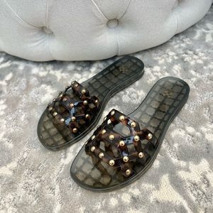 Vince Camuto Tortoise Carron Jelly Slides
